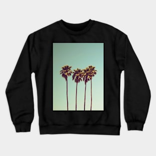 Palm trees, Tropical landscape palms, Sky, Nature print Crewneck Sweatshirt